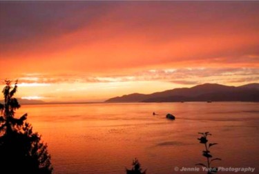 Photography titled "Sunset in Vancouver" by Jennie Yuen, Original Artwork