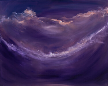Malerei mit dem Titel "Deep space rhapsody" von Jennifer Baker, Original-Kunstwerk, Öl