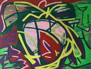 Malarstwo zatytułowany „Graffiti” autorstwa Jennifer Bouchouafi, Oryginalna praca, Akryl