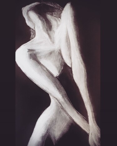 Рисунок под названием "Lovely" - Jennifer Jane, Подлинное произведение искусства, Карандаш