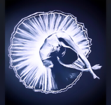 Disegno intitolato "Danseuse classique 2" da Jennifer Jane, Opera d'arte originale, Carbone