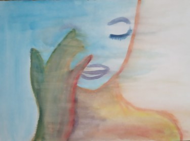 Pittura intitolato "Soledad" da Jennifer Lopez, Opera d'arte originale, Acquarello