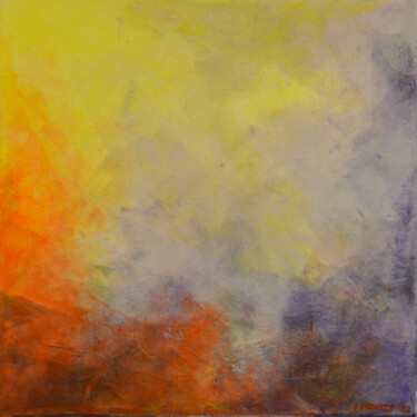 Painting titled "Spark In The Gloom" by Jennifer Morris, Original Artwork, Acrylic Mounted on Wood Stretcher frame