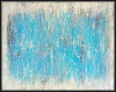 Ζωγραφική με τίτλο "Moody Blues" από Jennifer Zalewski, Αυθεντικά έργα τέχνης, Ακρυλικό Τοποθετήθηκε στο Ξύλινο φορείο σκελε…