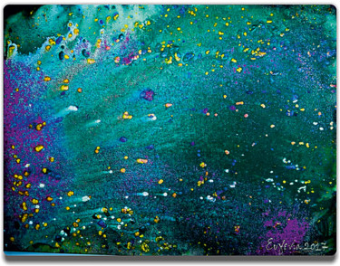 Painting titled "Happy Galaxy - Abst…" by Jenny Donta, Original Artwork, Acrylic