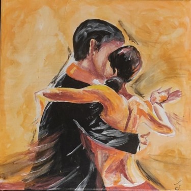 Pittura intitolato "Il ballo" da Jenny Ferraro, Opera d'arte originale, Acrilico