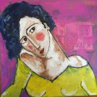 Painting titled "Sophie" by Jenny Roussat, Original Artwork, Acrylic