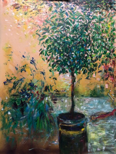 Peinture intitulée "Olive’s tree" par Jenny Yusupov, Œuvre d'art originale, Acrylique