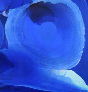 Painting titled "Resonance in Blue" by Jenny Bhatt, Original Artwork, Acrylic