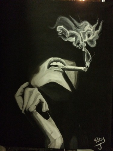 Painting titled "Smoke" by Jennylee Roty, Original Artwork