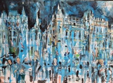 Картина под названием "2006 ősz" - Jenő Dienes, Подлинное произведение искусства, Акрил Установлен на Деревянная рама для но…