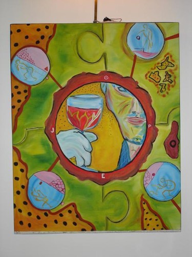 Peinture intitulée "des sens pour jouïr" par Jepoy, Œuvre d'art originale