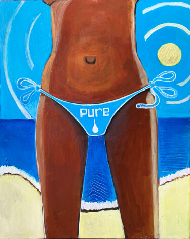 Pintura intitulada "Pure" por Jeremie, Obras de arte originais, Acrílico Montado em Armação em madeira