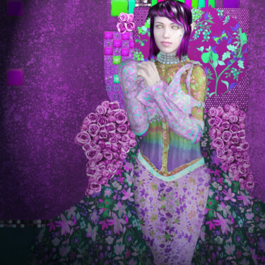 Цифровое искусство под названием "Portrait d'Adele" - Jeremy Atkins-Barratt, Подлинное произведение искусства, 3D моделирова…