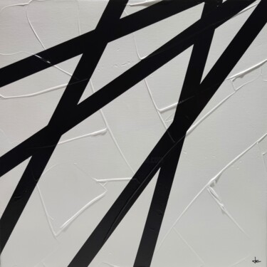Pittura intitolato "White and Black 2" da Jérémy Coutard, Opera d'arte originale, Acrilico