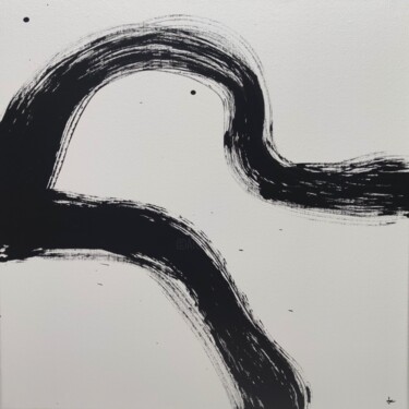 Pittura intitolato "White and Black 8" da Jérémy Coutard, Opera d'arte originale, Acrilico