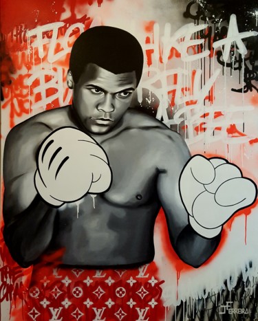 Schilderij getiteld "Ali" door Jérémy Ferreira, Origineel Kunstwerk, Acryl