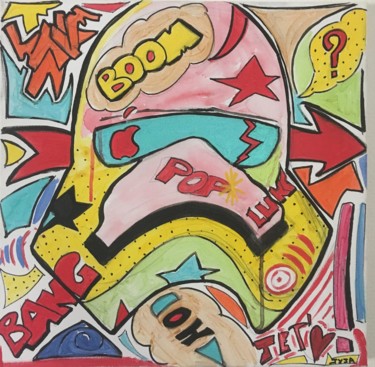 Peinture intitulée "stormtrooper-pop-ar…" par Jyja, Œuvre d'art originale, Acrylique