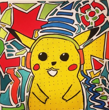 "pikachupopart.jpg" başlıklı Tablo Jyja tarafından, Orijinal sanat, Akrilik