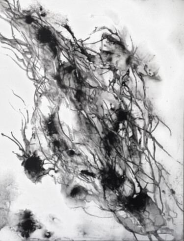 Картина под названием "Entropy" - Jérémy Jacquin, Подлинное произведение искусства, Акрил Установлен на Деревянная рама для…