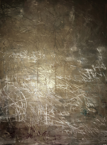 Painting titled "Mind Scribbles" by Jeremy Rose, Original Artwork, Oil Mounted on Wood Stretcher frame