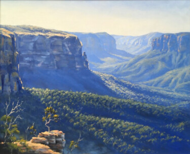 Pintura intitulada "Landscape Painting…" por Jeremy Western, Obras de arte originais, Óleo