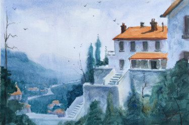 Malerei mit dem Titel "Watercolor Painting…" von Jeremy Western, Original-Kunstwerk, Aquarell