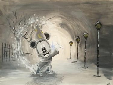 Peinture intitulée "La magie de Mickey" par Jeremy Martin, Œuvre d'art originale