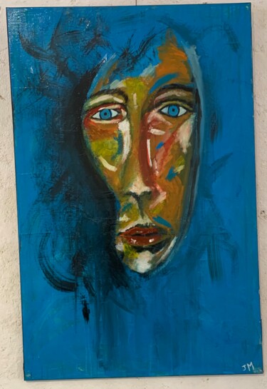 Peinture intitulée "Bleu nature" par Jeremy Martin, Œuvre d'art originale, Acrylique