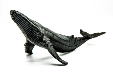 Sculpture titled "Humpblack Whale" by Jerhus, Original Artwork, Plastic