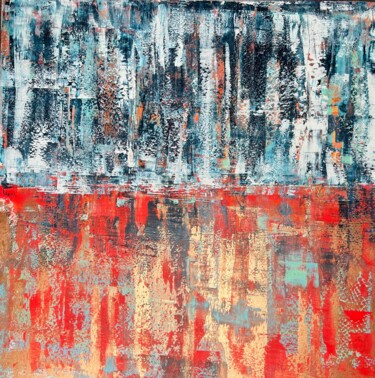 Картина под названием "Red Clay" - Jerod., Подлинное произведение искусства, Акрил Установлен на Деревянная рама для носилок