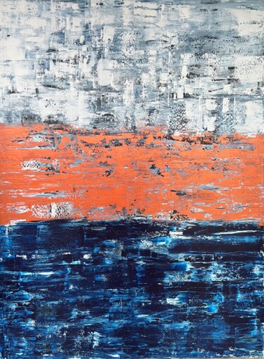 Картина под названием "Copper blue" - Jerod., Подлинное произведение искусства, Акрил