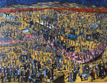 Malarstwo zatytułowany „La fin du monde” autorstwa Jérôme Arbonville, Oryginalna praca, Olej