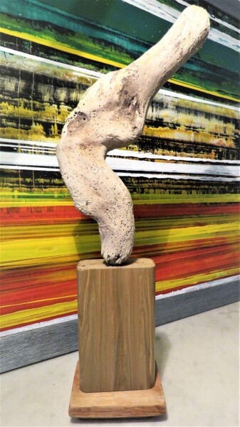 Sculptuur getiteld "Definitely the Last…" door Jérôme Astruc, Origineel Kunstwerk, Hout