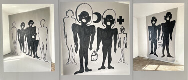 Картина под названием "ADN, A la Croisée d…" - Jérôme Bouchez, Подлинное произведение искусства, Акрил