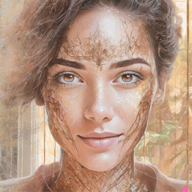 Digitale Kunst mit dem Titel "Aphrodite" von Jérôme De Smet, Original-Kunstwerk, Digitale Malerei