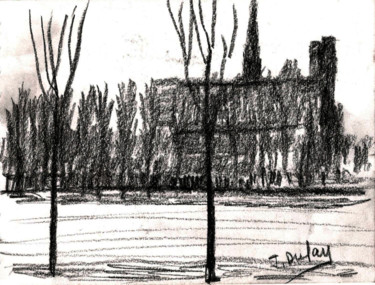 Dibujo titulada "amiens-cathedrale-p…" por Jérôme Dufay, Obra de arte original, Lápiz