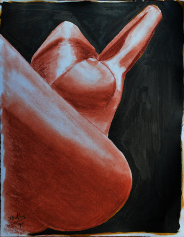 Aphrodite 2019 Peinture intitulée "Aphrodite 2019" par Jérôme Dufay, Œuvre d'art originale, Craie