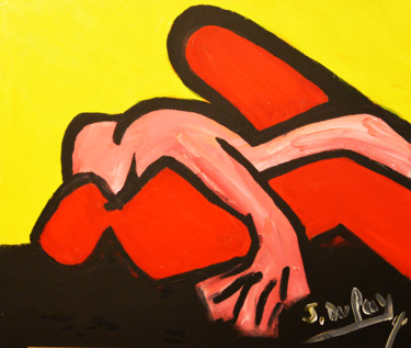 Fusion Peinture intitulée "Fusion" par Jérôme Dufay, Œuvre d'art originale, Huile Monté sur Châssis