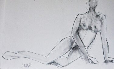 Dessin intitulée "MODELE F - 49" par Jérôme Dufay, Œuvre d'art originale, Graphite