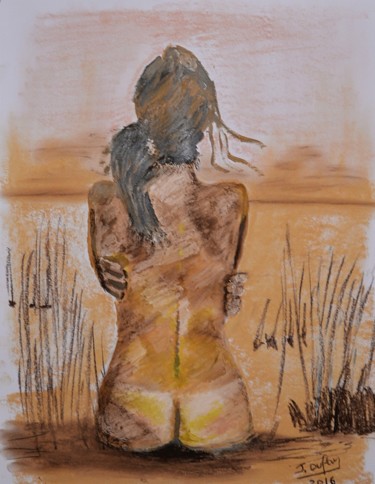 Painting titled "magdalena-des-dunes…" by Jérôme Dufay, Original Artwork, Acrylic