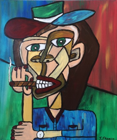 Painting titled "Dandy" by Jerome Franco, Original Artwork, Acrylic