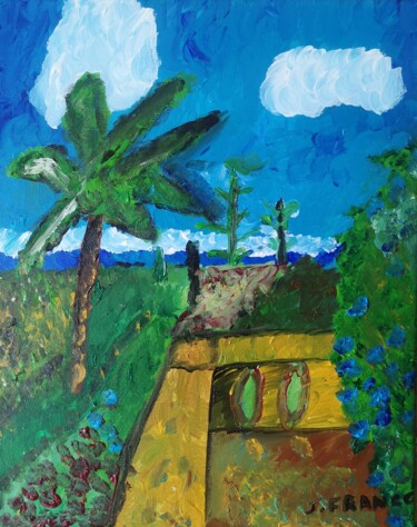 Painting titled "Vacance" by Jerome Franco, Original Artwork, Acrylic
