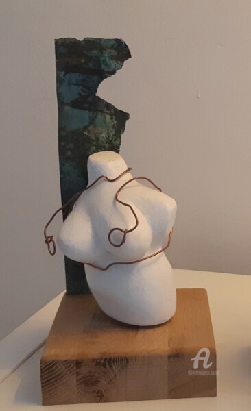 Sculpture intitulée "Rondeurs 1" par Jerome Guibert, Œuvre d'art originale, Béton cellulaire