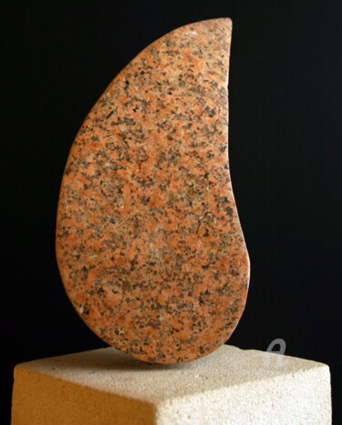 Sculpture intitulée "Larme 1" par Jerome Guibert, Œuvre d'art originale, Pierre