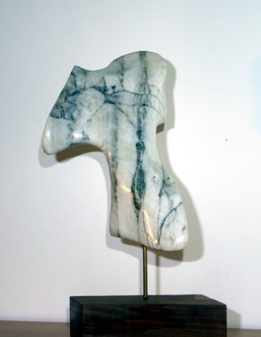 Sculpture titled "Buste" by Jerome Guibert, Original Artwork, Stone