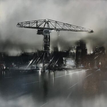 Painting titled "Grue Titan - Nantes" by Jerome Guillet, Original Artwork