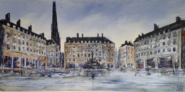 Schilderij getiteld "place royale.jpg" door Jerome Guillet, Origineel Kunstwerk