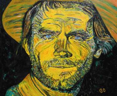 Terence Hill Peinture intitulée "Terence Hill" par Jerome Labrunerie (GEO), Œuvre d'art originale, Huile Monté sur Châssis