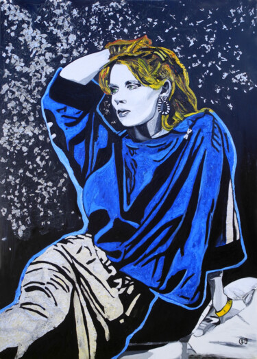 Картина под названием "Der Blaue Engel - T…" - Jerome Labrunerie (GEO), Подлинное произведение искусства, Масло Установлен н…